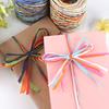 1 Roll Paper Cord Recyclable DIY Clear Texture Hand-knitted Wrapping Raffia Straw for Festival