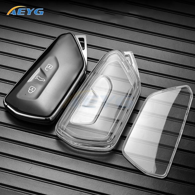 TPU Car Key Case Cover for Volkswagen VW Golf 8 MK8 ID-4 ID-6 for Skoda Octavia A8 for Seat Leon FR MK4 Cupra Accessories