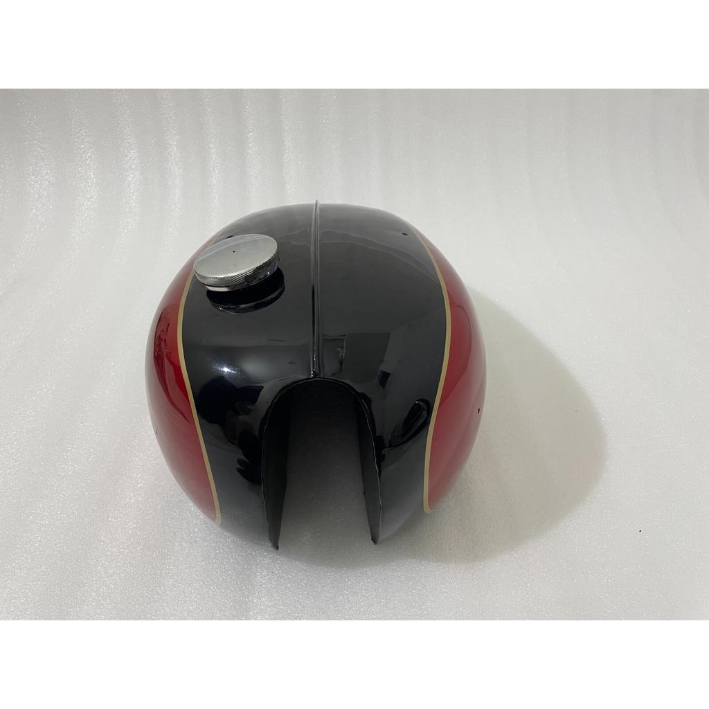 Fit For TRIUMPH T150 TRIDENT BLACK & CHERRY PAINTED STEEL PETROL GAS TANK +CAP