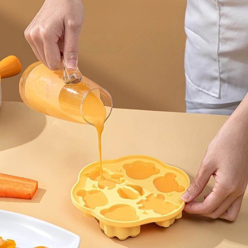Baby Supplementary Food Steamed Cake Mould Infant Silicone Cooking Tool Cat Claw Cake Abrasives Modeling Pastry Baking
