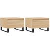 VidaXL Coffee Tables 2 Pcs Sonoma Oak 50x46x35 Cm Engineered Wood 830883
