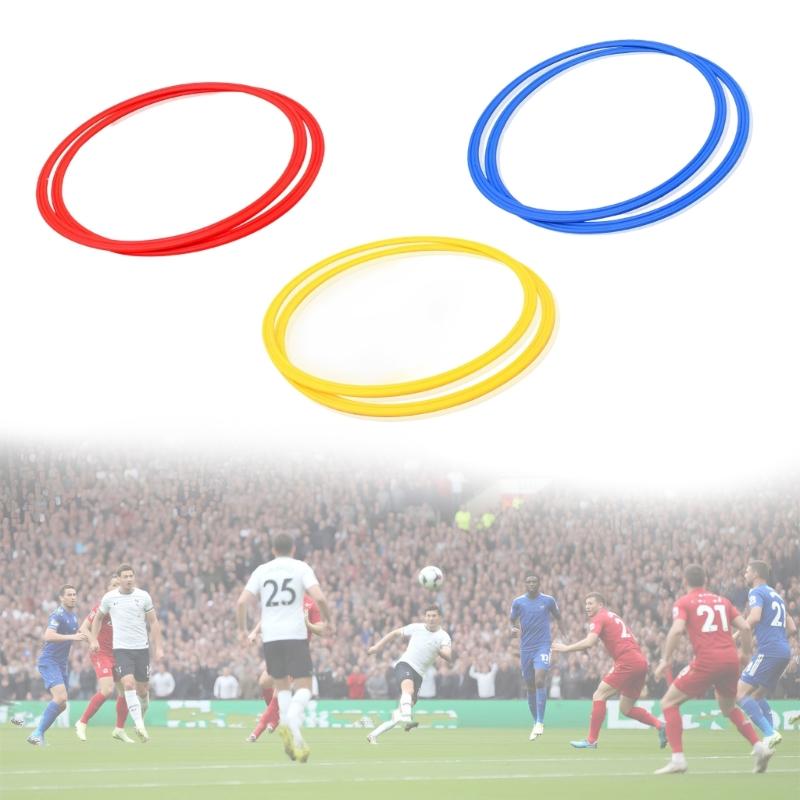 12 Piece Colorful Agility Training Rings Soccer Training Accessories For Football Basketball And Sports Exercises