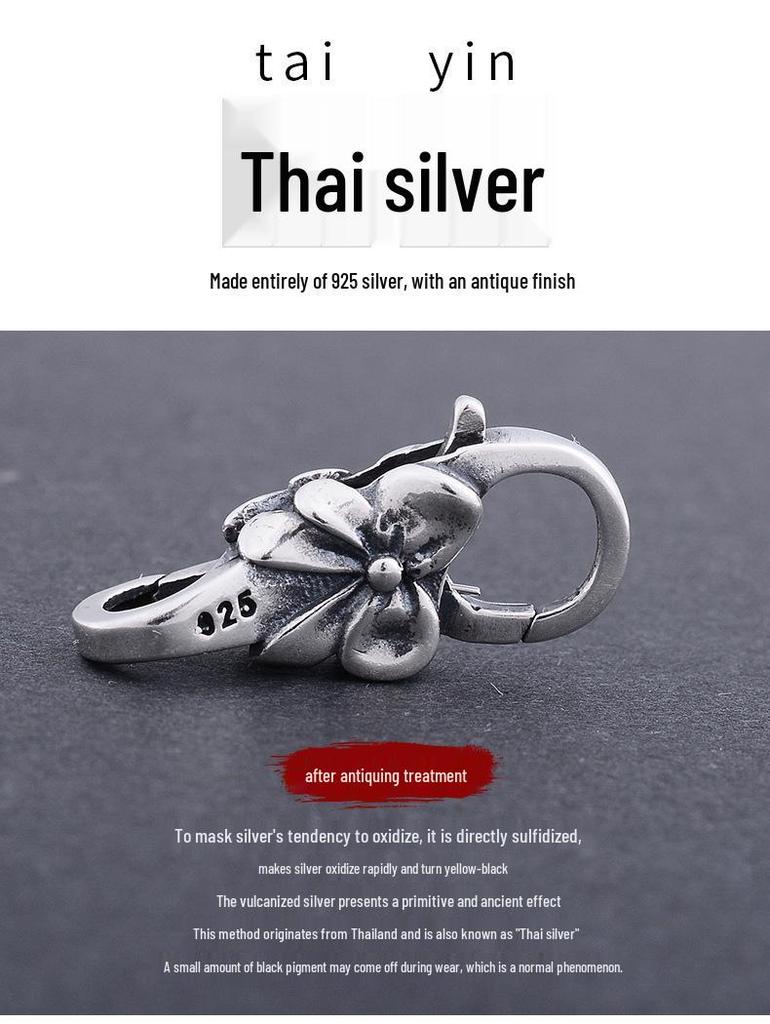 S925 Sterling Silver Double-Opening Clasp for Bracelets and Necklaces