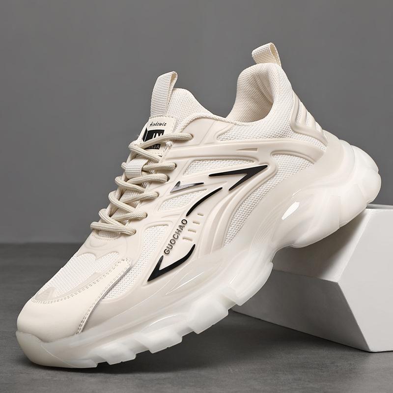 Модные весенне-осенние дышащие сетчатые туфли для мужчин модные повседневные кроссовки с мягкой подошвой для мужчин новые дизайнерские цветовые сочетания Zapatillas De Deporte 38 7359₽