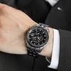 CITIZEN Light Powered Quartz Movement Stainless Steel Strap Watch Men's Watches Black Dial AT9127-80E
