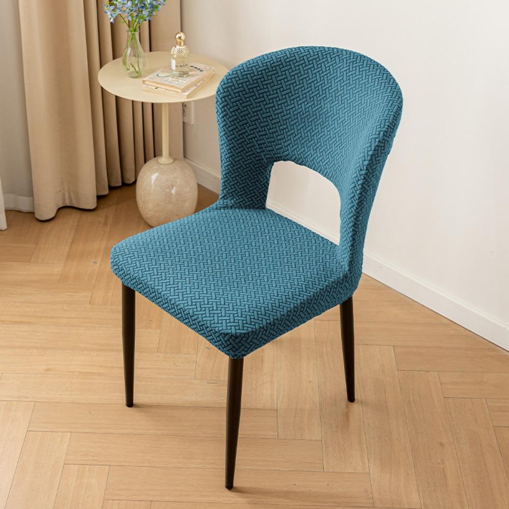 Elastic Arc Armchair Covers Hollow Back Dining Chair Covers Curved Chair Cover  Seat Cover