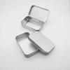 10 Piecesyaju  Silver Metal Rectangular Empty Hinged Tins Box Containers Basic Necessities Tins Mini Portable Box Small Storage Kit Gift Card Tin Hold