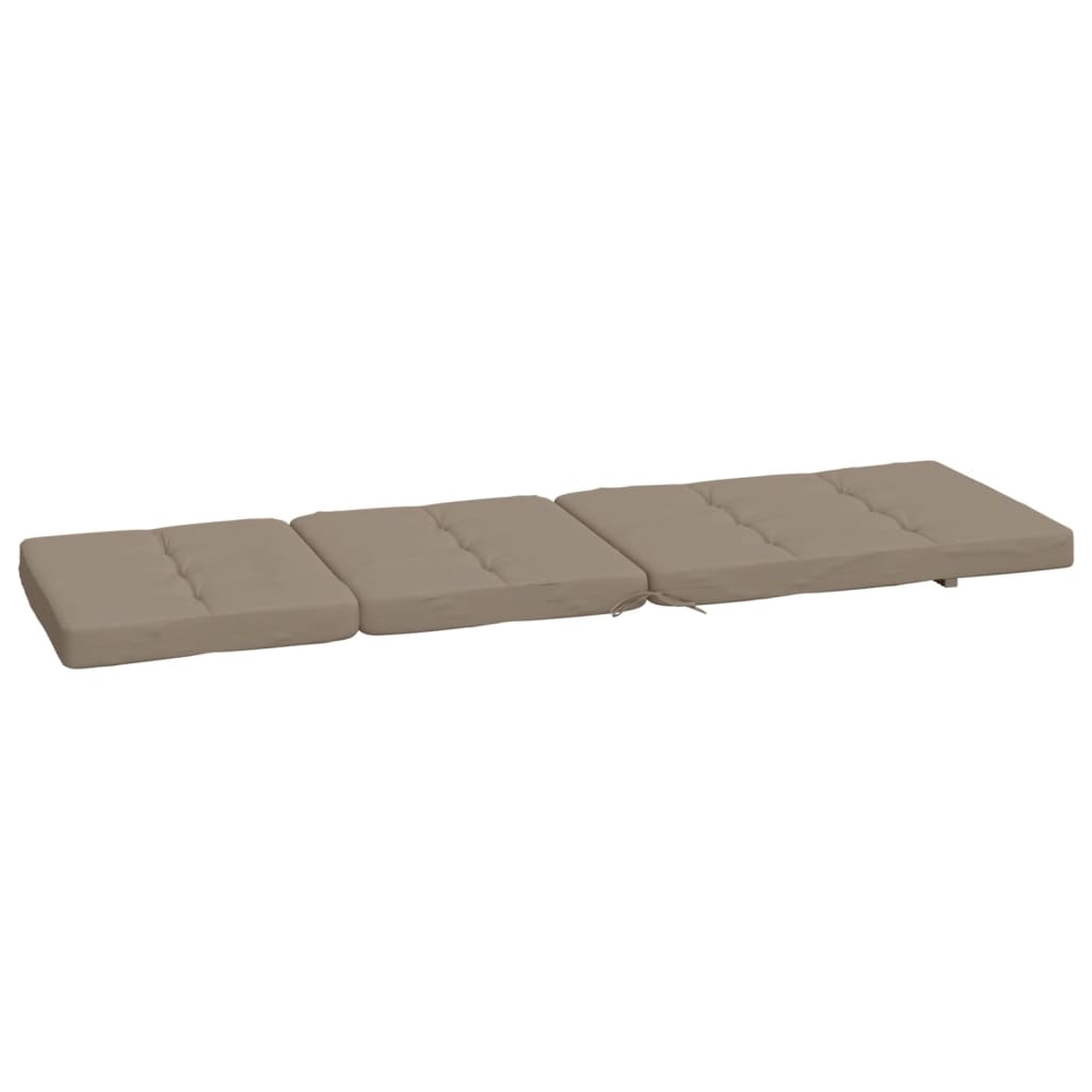 Lounge Chair Cushions 2 Pcs Taupe Oxford Fabric
