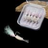 5pcs Shrimp Lure Set Imitation Bait for Bass Fishing Night Glow Shrimp Soft Plastic