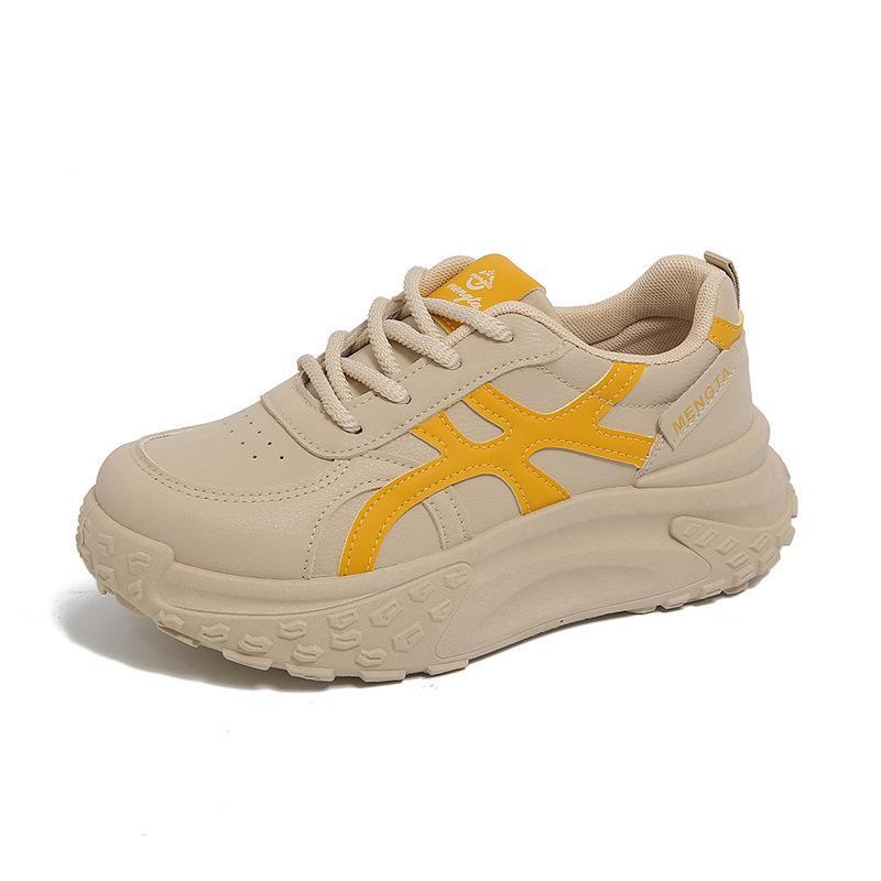 

SH platform dad shoes, soft leather sneakers are not tired of feet 40 жовтий