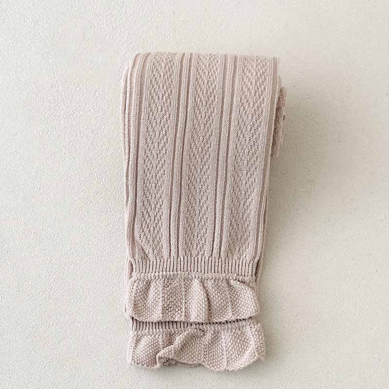 Stylish Baby Layered Wheat Ear Lace Pants & Socks Set for Spring/Autumn