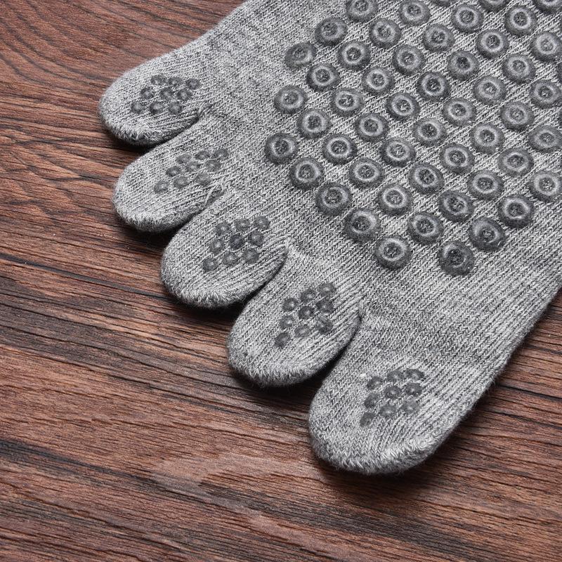 New Cotton Mesh Breathable Five-toes Yoga Socks Pilates Socks Silicone Anti-slip Sports Socks Indoor Dance Fitness Floor Socks