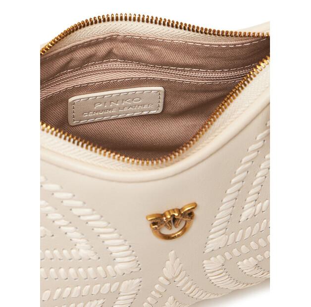 Сумка PINKO Half Moon Baby PE 25 PLTT 103538 A2C3 светло-бежевый