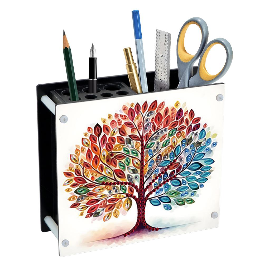 DIY Diamond Painting Kit Special Shape Diamond Pen Container Office Supplies Storage Box Rhinestone Art Desk Organizer for Desk