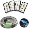 Kit accessoires - AIMOONSA - iRobot Roomba 800/900 - 4 filtres - 2 rouleaux caoutchouc - 4 brosses latérales