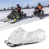 Winter Outdoor Silver Snowmobile Cover Universal Waterproof Dustproof Anti-UV All-Purpose Trailer Sled Cover Motorcycle Cover