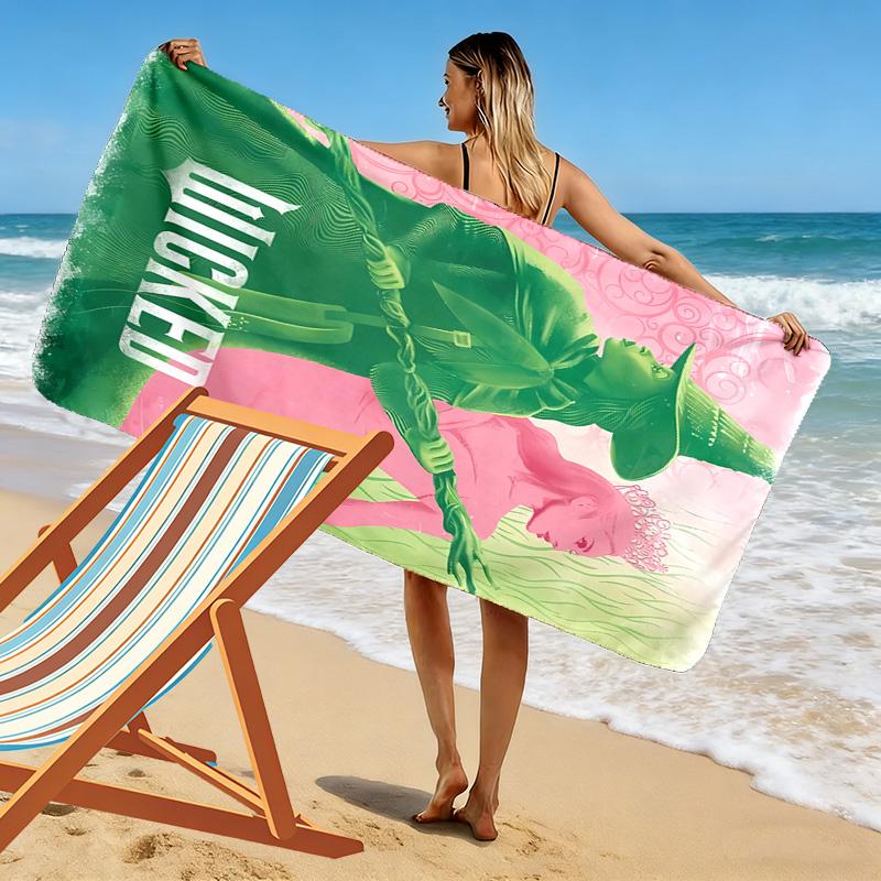 Wicked Print Beach Towel, Large Soft Quick Dry Towel for Beach Camping Swimming