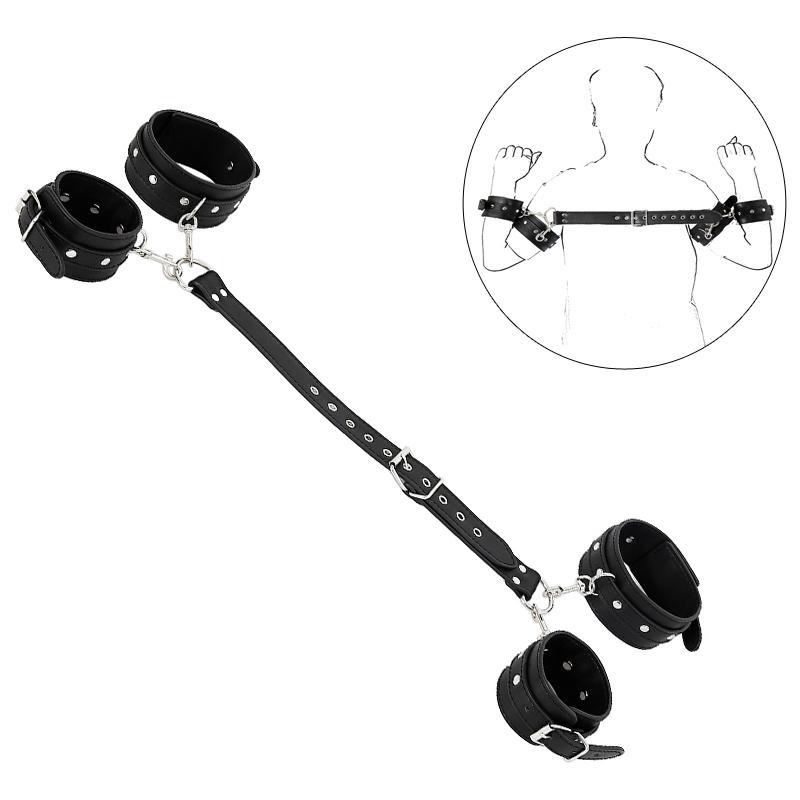 Conjunto de Algemas Ajustáveis Atrás das Costas para Casais - Equipamento de Bondage e Produtos SM