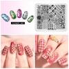 kads Flower 003 Various Flowers Stripe Nail Stamp Plate DIY Template Decoration for Nails Accessories Manicure Plates