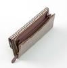 Inden CHEVRON Long Wallet with Traditional Koshu Original Brand [Indenya] Zipper, Craft, Inden, Deerskin, Lacquer, (No. 7606)