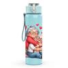 1PC Grandma Kid Warm Hug Art Print 750ml Color Plastic Sports Water Bottle Leakproof Flip Straw Lid Suitable for Sports Office Home Use