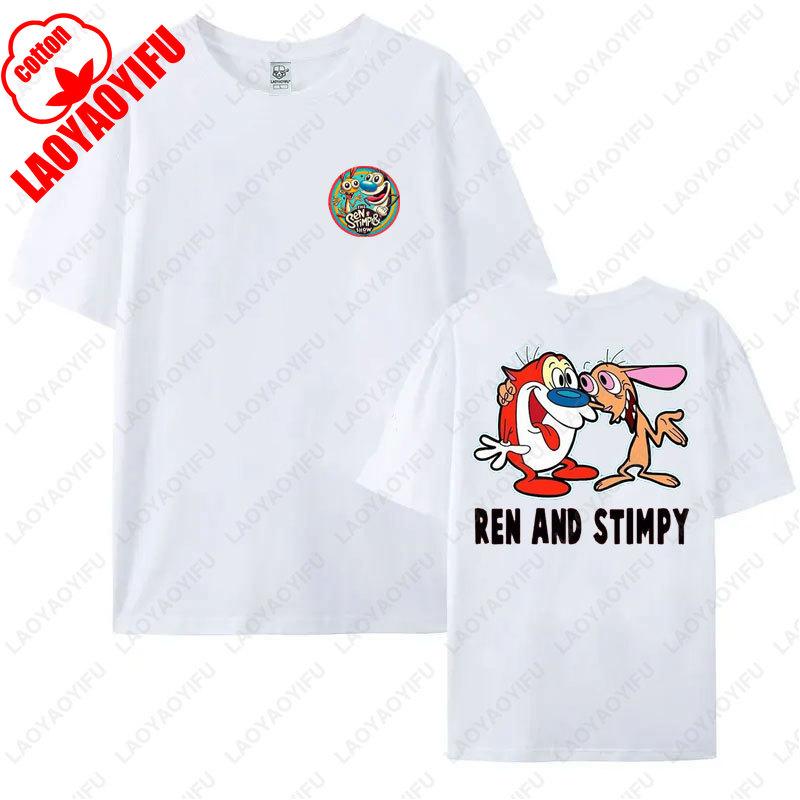 Ren and Stimpy Adulting Whats That TShirt High Quality Cotton Shirt Mens Womens Camisetas Trending Hipster Cotton Unisex Tee
