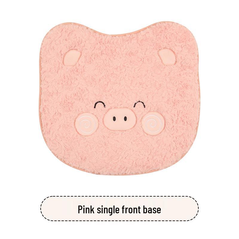 Warmer Plüsch Schwein Cartoon Rücksitzkissen - Winter Wrap-Around