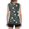 Womens Tank Top V Neck Basic Printed Casual Flowy Sleeveless Deep Side Cut Tops For Women