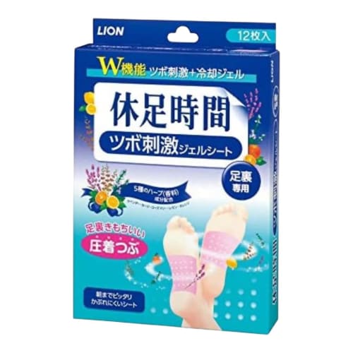 

Kyusoku Jikan Acupressure Gel Sheets, 12 Sheets (4 Sheets x 3 Packets)