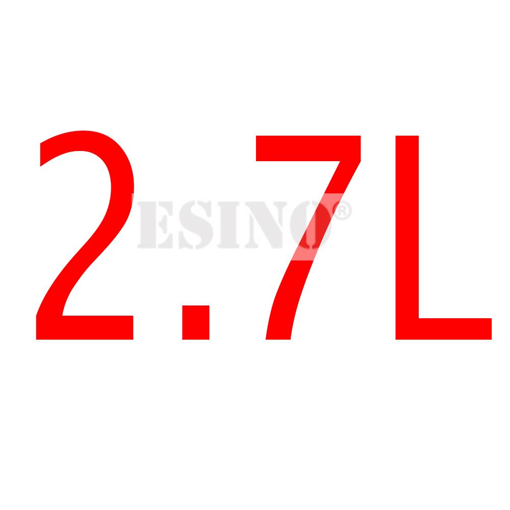 Car Styling 3D Metal Chrome Zinc Alloy Adhensive Emblem 2.0L 2.2L 2.3L 2.4L 2.5L 2.7L 2.8L Body Trunk Fender Badge Accessory