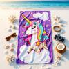 1pc Unicorn Large Beach Bath Towel, Quick-Dry Super Absorbent Vibrant Color, BeachSurf Fitness Camping No izable