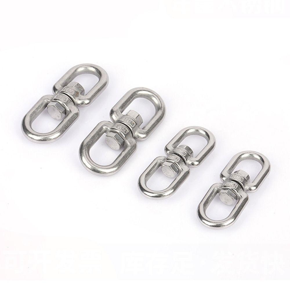 1Pcs 4mm 5mm 6mm 8mm 8 Ring Hook 304 Stainless Steel Marine Anchor Swivel New Carabiner Clasp