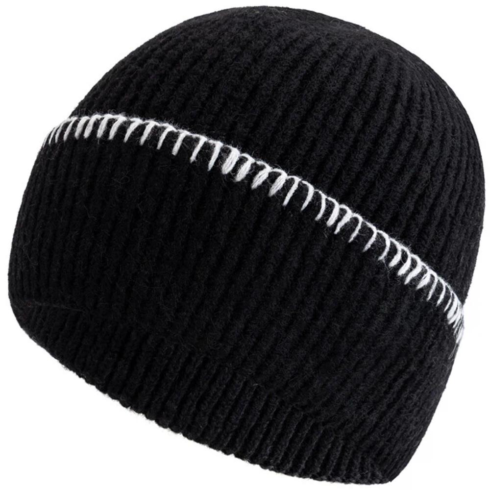 Hot Sale Unisex Beanie Hats Winter Warm Hats Beanies For Man Women Solid Color Couple Knitted Hats