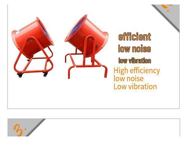 Industrial High-Power Axial Fan - Mobile Standalone, Low Noise, 220V/380V - Powerful Workshop Ventilation