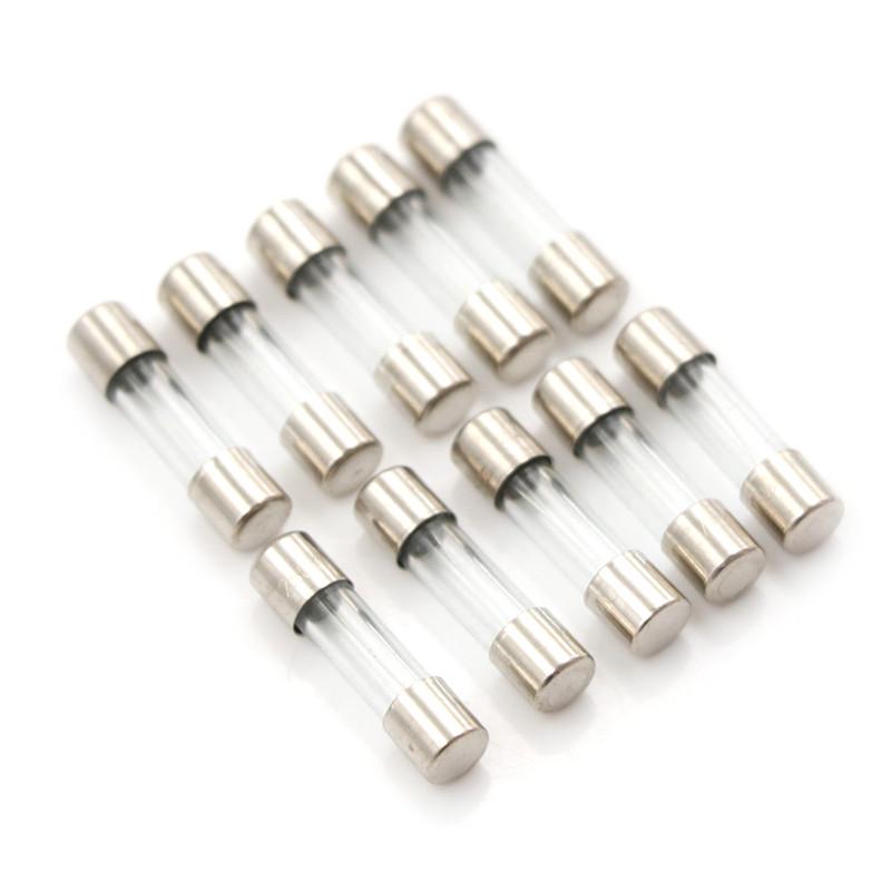 10 Pezzi Fusibile Tubo di Vetro 5Mm X 20Mm 1.6A T1.6A 250V Lento 1.6 Ampere
