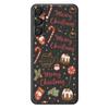 For Samsung Galaxy A16 5G/4G Case Merry Christmas Pattern Printing Straight Edge TPU Phone Back Cover