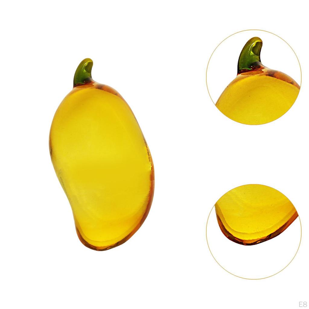 Decorative Fruits Figurines Chirstmas Decor Multicolor Creative Collectible Display Props Crystal