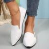 Vintage Leather Pointed Flat Shoes 2025 Women's Large Soft Sole Comfortable Spring and Summer Slip-on Casual Small Leather Shoes