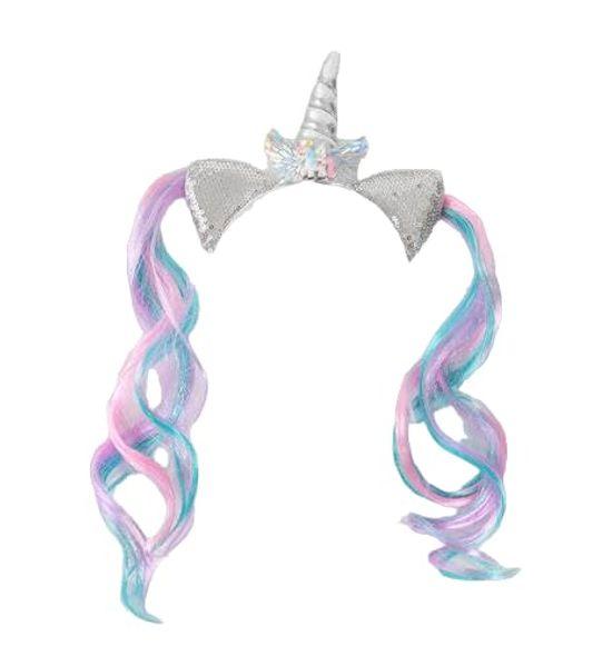 Unicorn Headband for Children Girls Headband Band Pink Satin Sash Cute Stylish Accessories Goods Miscellaneous Birthday Party Event Celebration