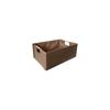 Sturdy Fabric Storage Bin With Reinforced Bottom Wooden Handles for Bedroom Office