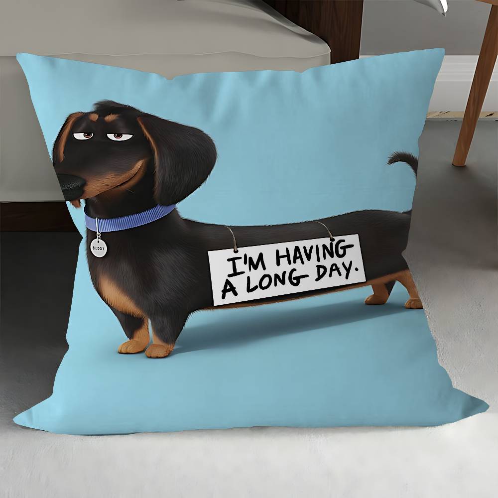 The S-Secret Life Of Pets Pillow Gift Home Office Decoration Bedroom Sofa Car Cushion Cover Case 45x45