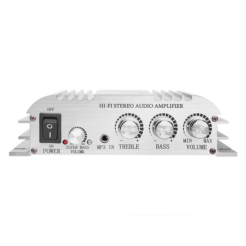 Car Amplifier 12V 2.0 + Heavy Bass Hi Fi 2.1 Channel Stereo Audio Mini AMP