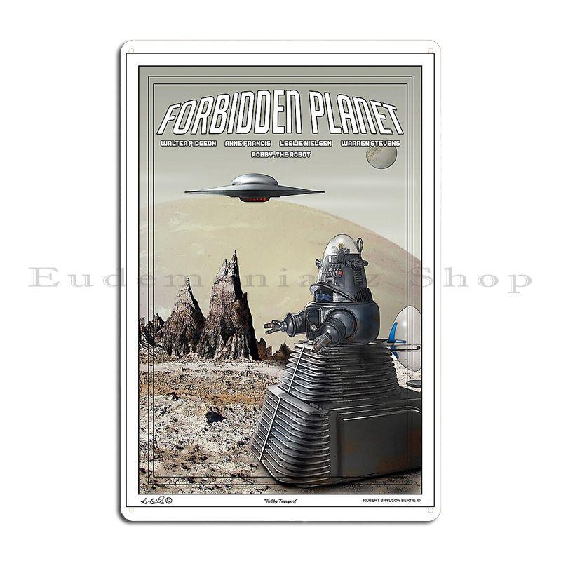 Forbidden Planet Original New Design Poster Metal Sign Pub Mural Customize Design Wall Plaque Decoration Tin Sign Poster