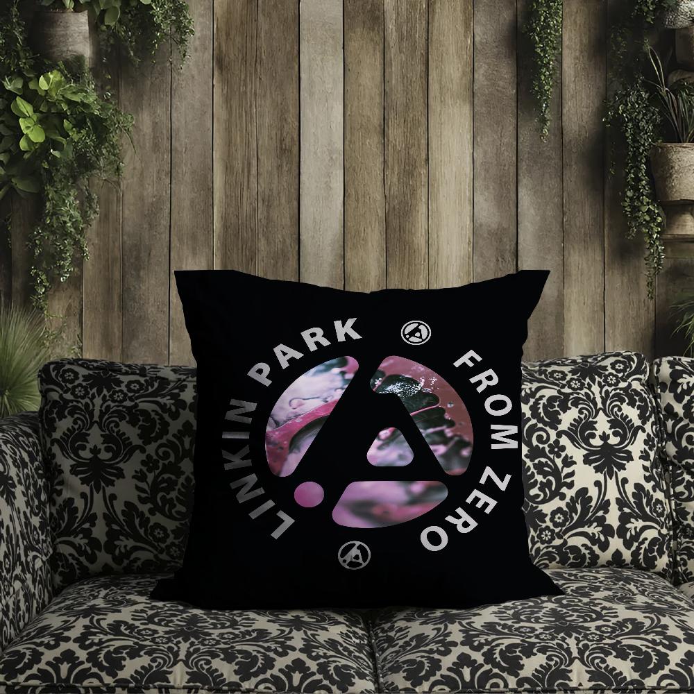Fodral kudde L-Linkin Fodral Från Noll Kudde Rum Band Park Sovrum Sänggavel Soffa Vardagsrum Ryggstöd Bil Fyrkantig