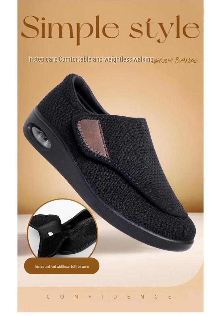 Scarpe da Passeggio da Donna 2025 in Rete Traspirante con Velcro - Suola Morbida, Comfort Casual