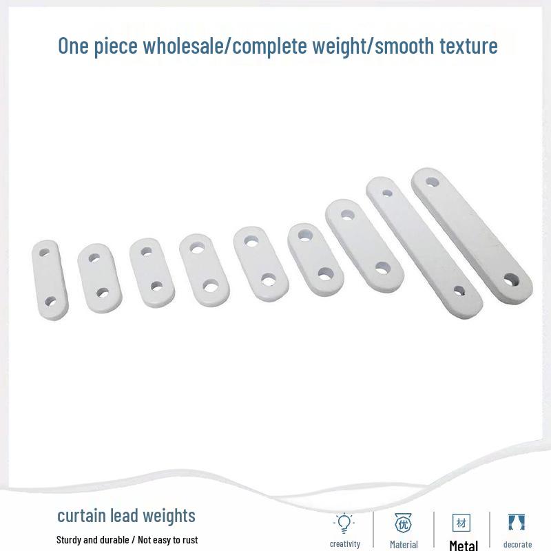 Curtain, Shower, and Window Screen Lead Weights - Vertical Counterweights & Draping Accessories. 42g