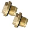 Brass Differential Plugs Drain Filler Set   Replacement for Plastic Difficulty Easy Installation   Proof Design 2 TD5 and V8 Includes