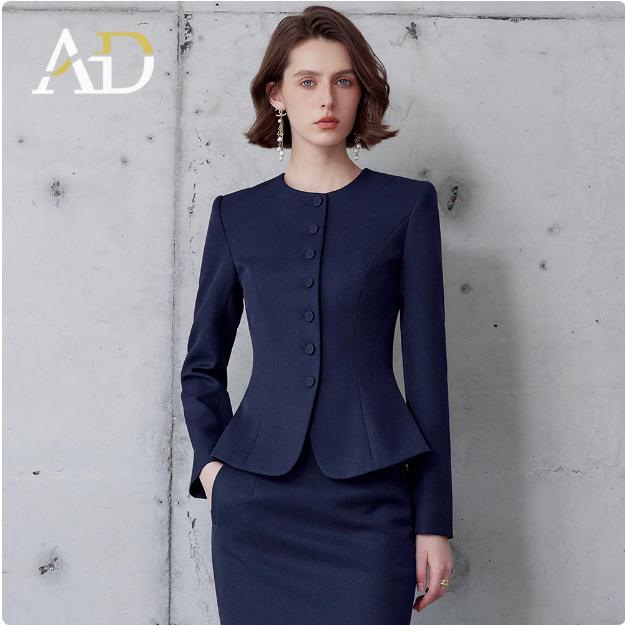 Retro Style Women's Slimming Skirt Suit for Salon & Office Wear