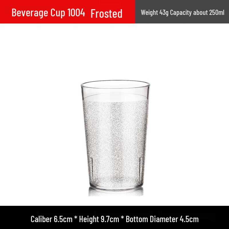Octagonal PC Transparent Beverage Glasses