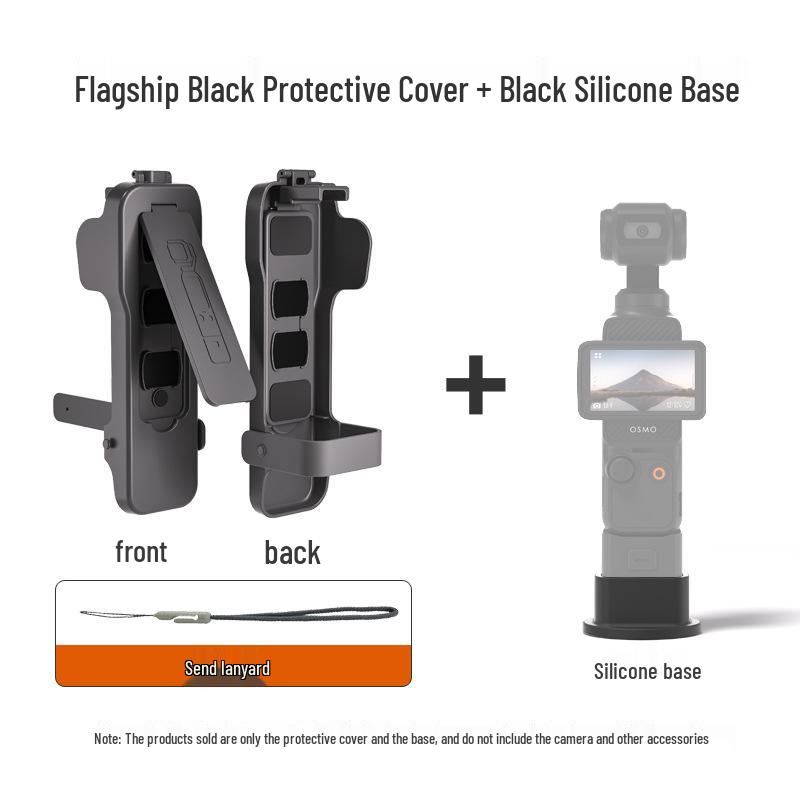 DJI Pocket 3 Protective Case with Magnetic Flip Cover and Screen Plate for Gimbal Camera and Filter Storage.